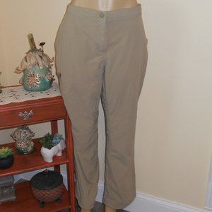 COPY - L.L. Bean 16P Tan Water Repellent Comfort Trail Pants #517001